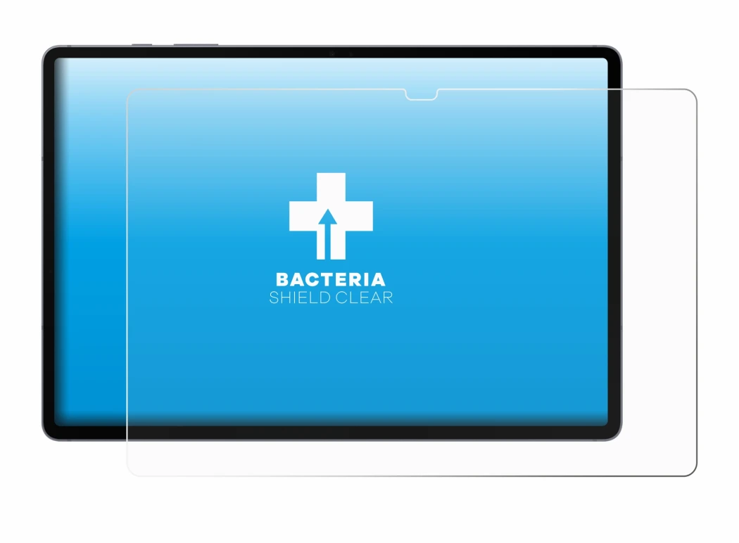 Immagine del dispositivo Samsung Galaxy Tab S10 Plus WiFi con un'ampia varietà di protezioni per lo schermo.