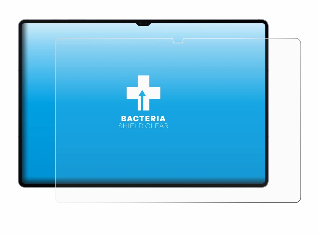 Immagine del dispositivo Samsung Galaxy Tab S10 Ultra 5G con un'ampia varietà di protezioni per lo schermo.