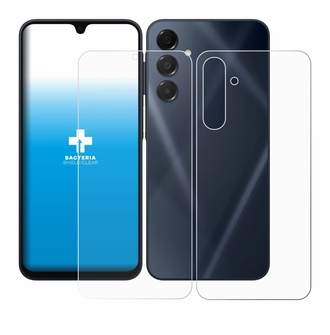 Immagine del dispositivo Samsung Galaxy A16 5G (Fronte+Retro) con un'ampia varietà di protezioni per lo schermo.