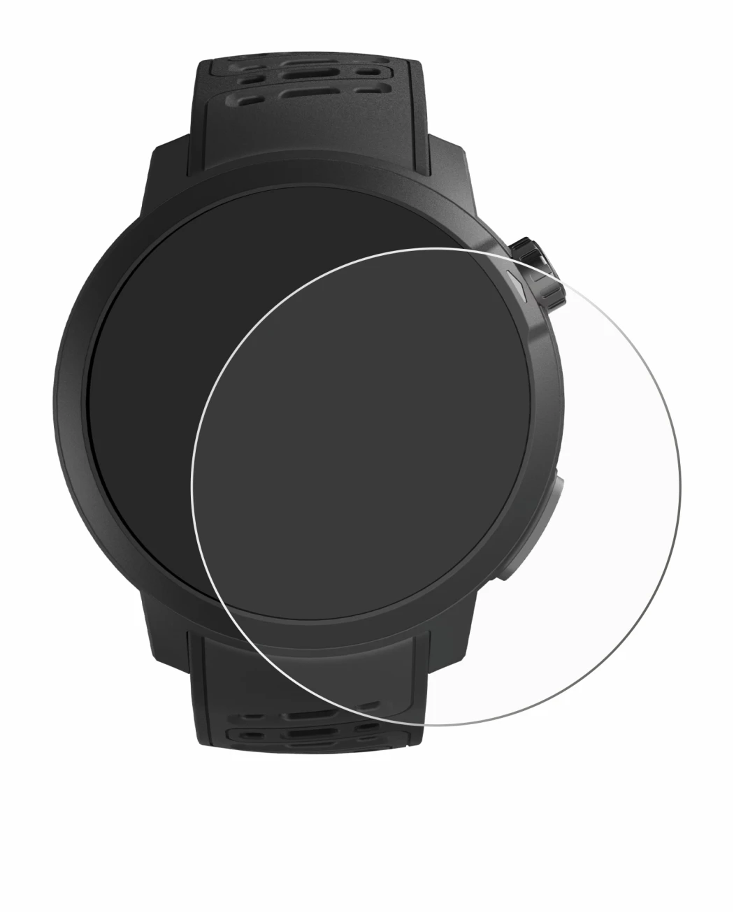 Immagine del dispositivo Coros Pace Pro con un'ampia varietà di protezioni per lo schermo.