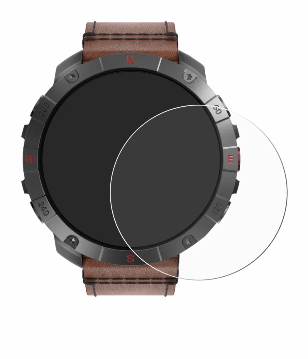 Immagine del dispositivo Polar Grit X2 Pro Titan con un'ampia varietà di protezioni per lo schermo.