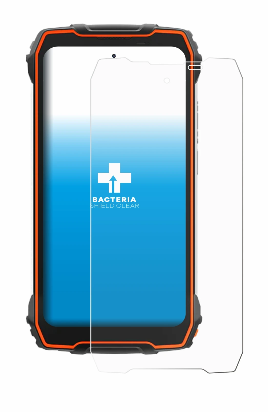 Immagine del dispositivo Blackview Oscal Pilot 1 con un'ampia varietà di protezioni per lo schermo.