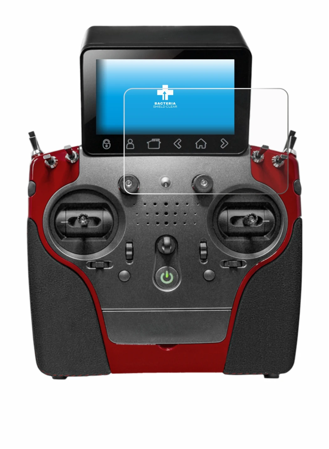 Immagine del dispositivo PowerBox Systems Atom con un'ampia varietà di protezioni per lo schermo.