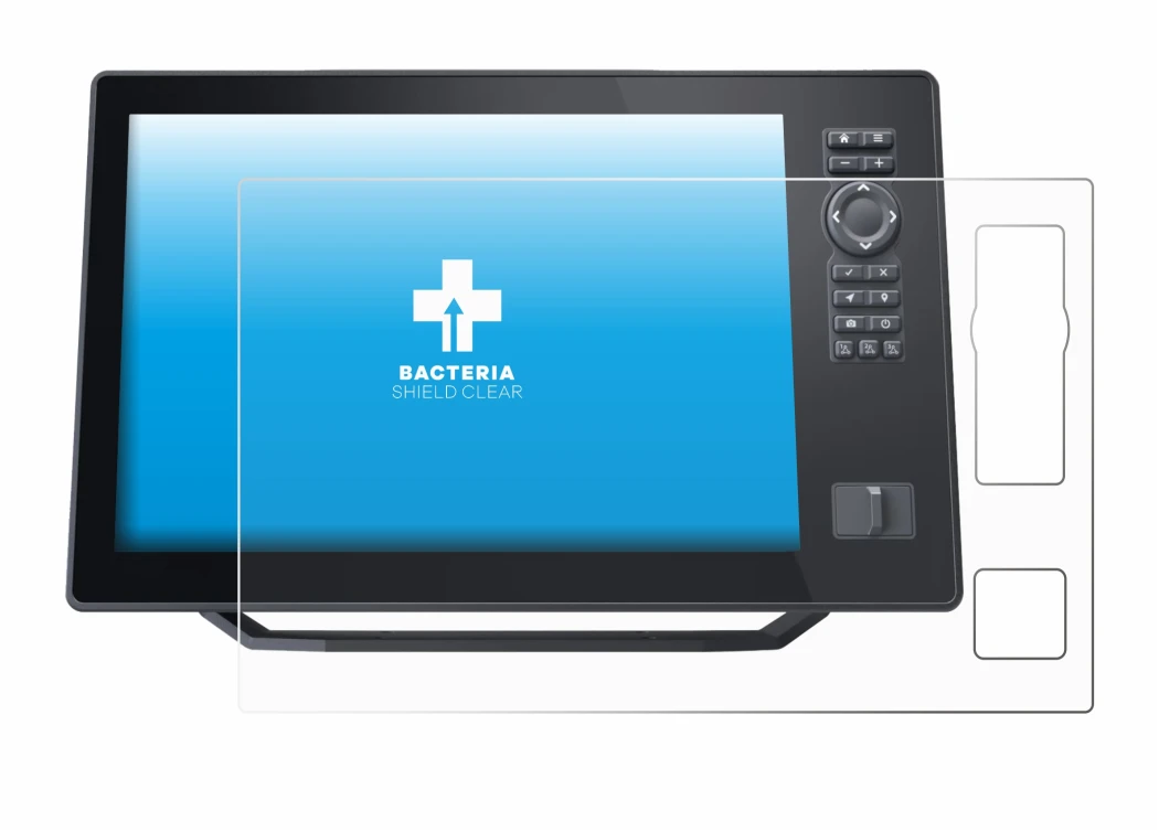 Immagine del dispositivo Humminbird Xplore 12 con un'ampia varietà di protezioni per lo schermo.