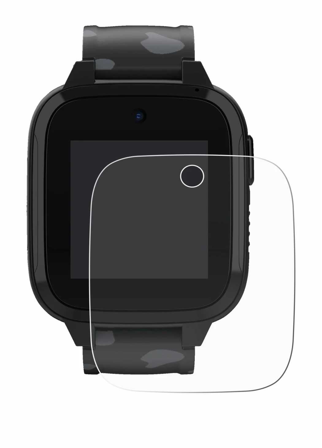 Immagine del dispositivo Xplora XGO3 (2a Gen.) con un'ampia varietà di protezioni per lo schermo.