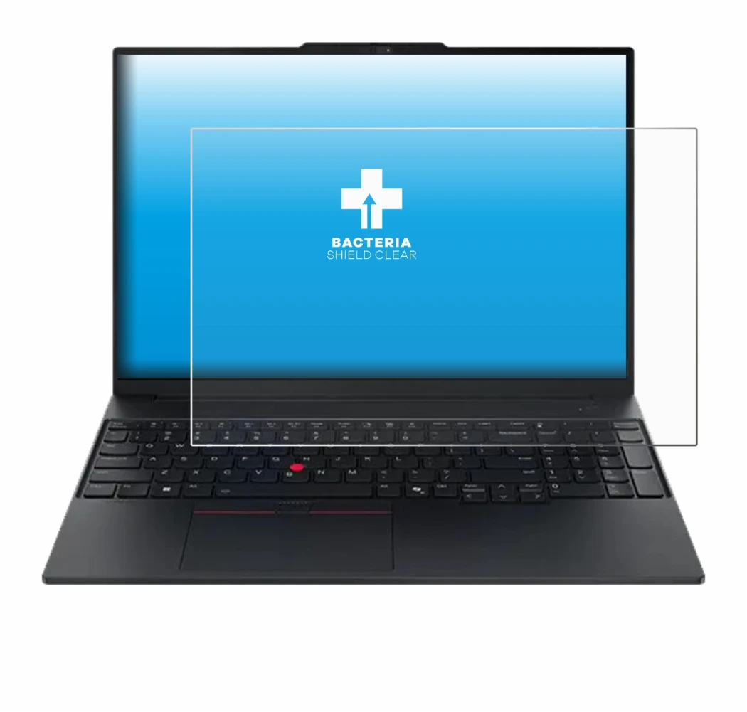 Immagine del dispositivo Lenovo ThinkPad E16 Gen 3 con un'ampia varietà di protezioni per lo schermo.