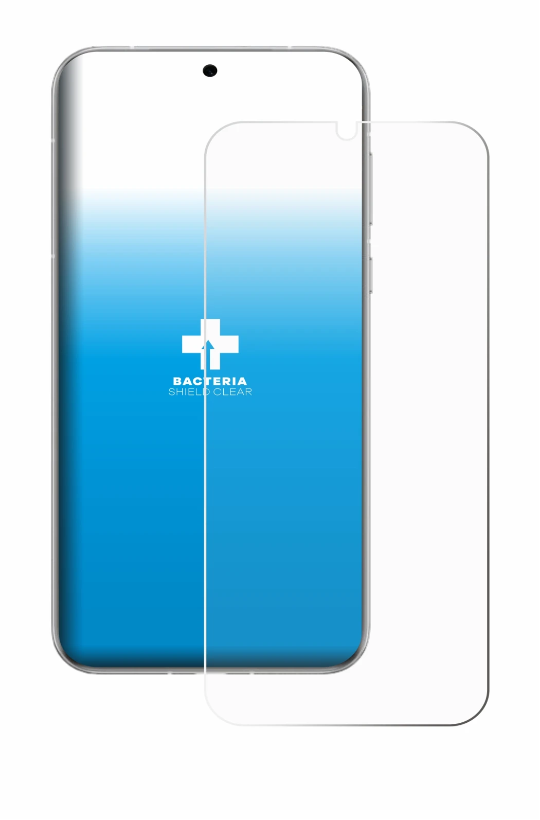 Immagine del dispositivo Huawei Pura 80 Ultra con un'ampia varietà di protezioni per lo schermo.