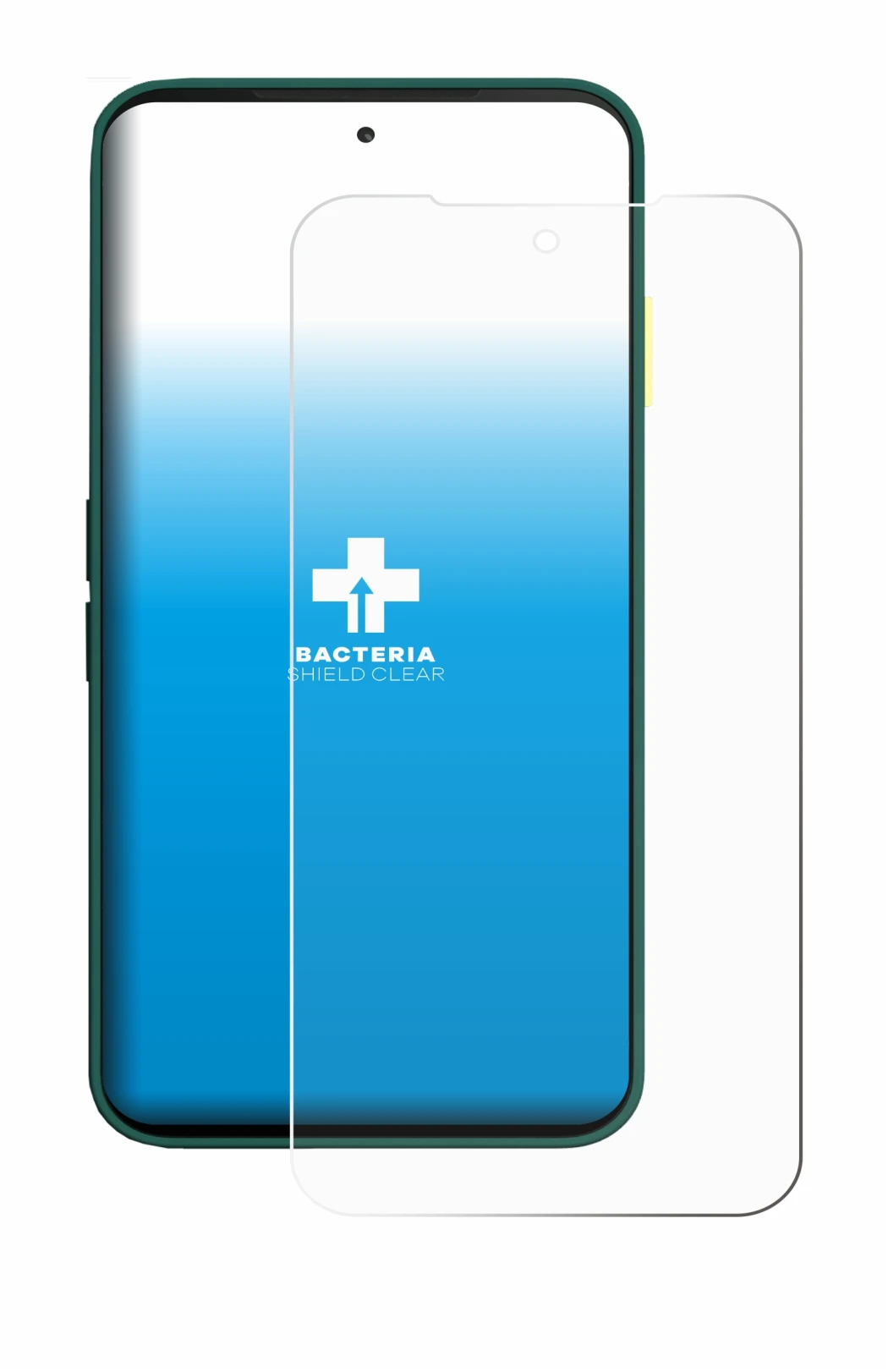 Immagine del dispositivo Fairphone 6 con un'ampia varietà di protezioni per lo schermo.