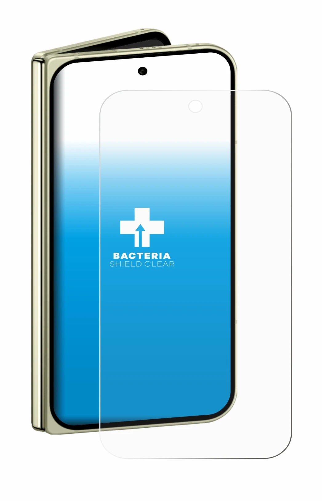 Immagine del dispositivo Google Pixel 10 Pro Fold con un'ampia varietà di protezioni per lo schermo.