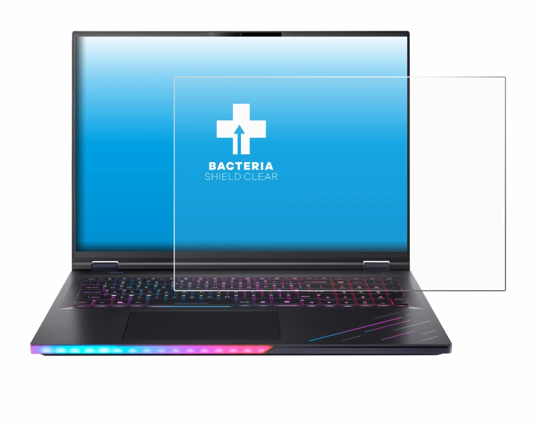 Immagine del dispositivo Acer Predator Helios 18 AI PH18-73 con un'ampia varietà di protezioni per lo schermo.