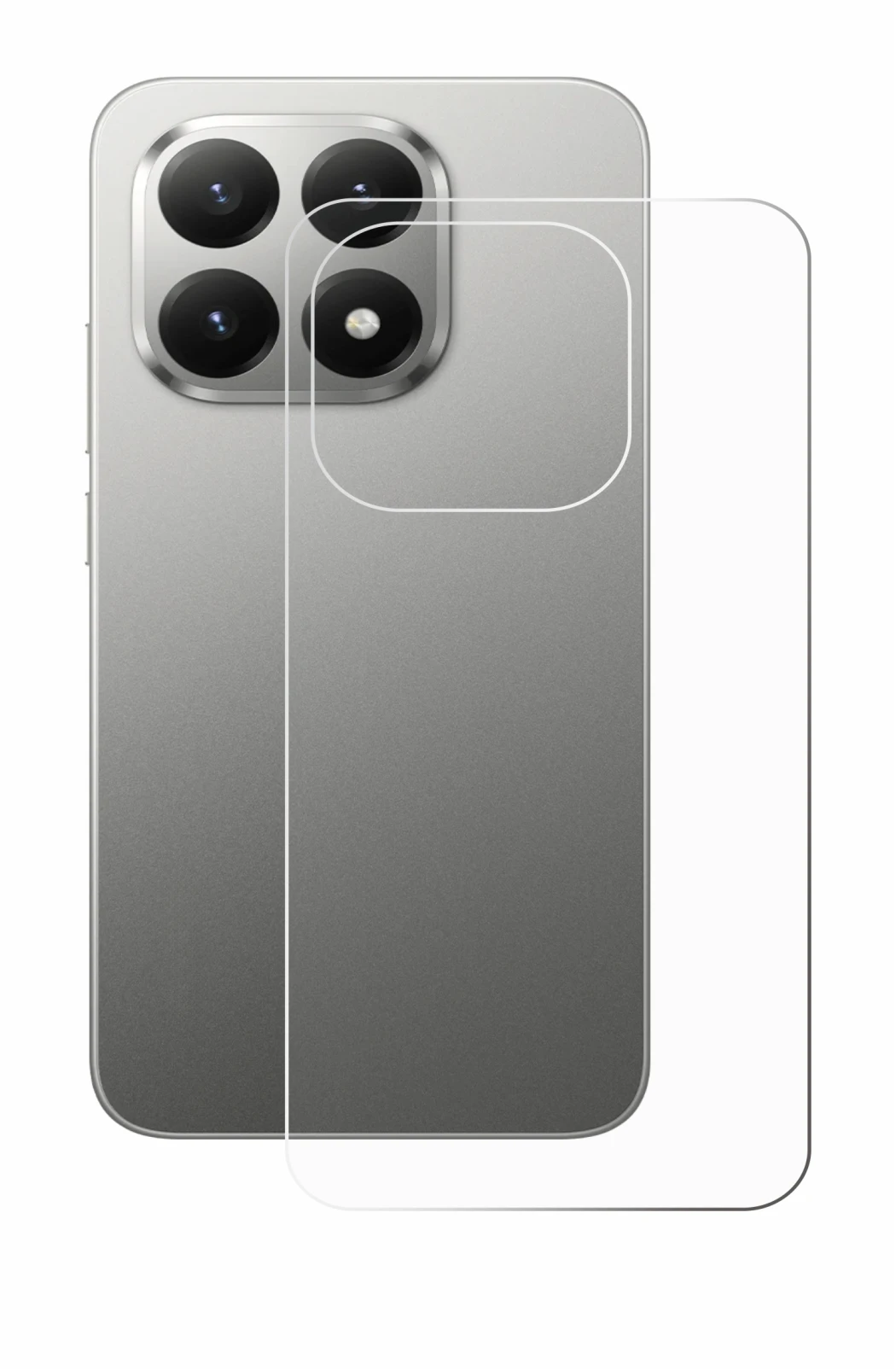 Immagine del dispositivo Xiaomi 15T (Posteriore) con un'ampia varietà di protezioni per lo schermo.