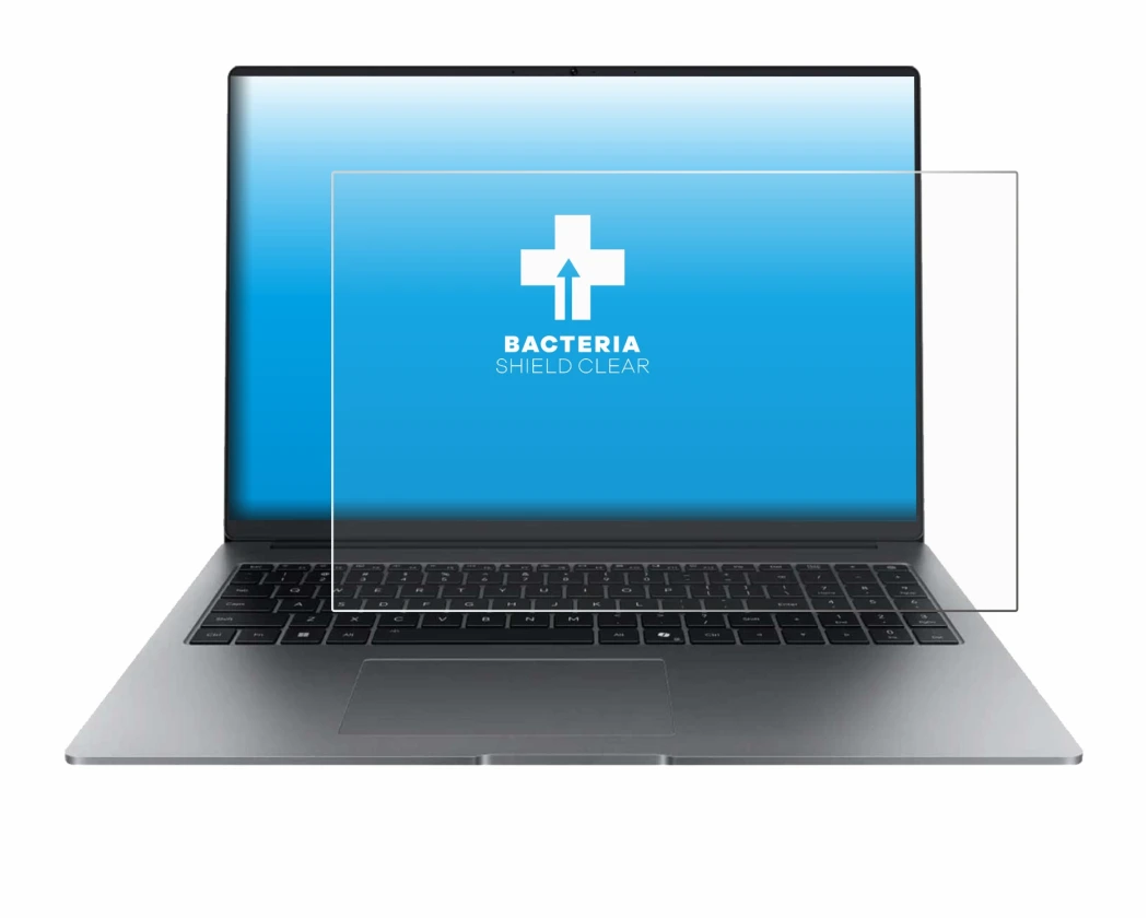 Immagine del dispositivo Honor MagicBook X16 Plus 2025 con un'ampia varietà di protezioni per lo schermo.