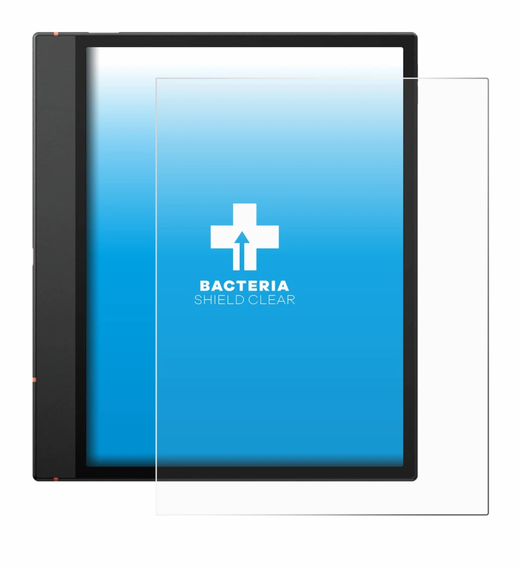 Immagine del dispositivo Boox Note Air 5 C con un'ampia varietà di protezioni per lo schermo.