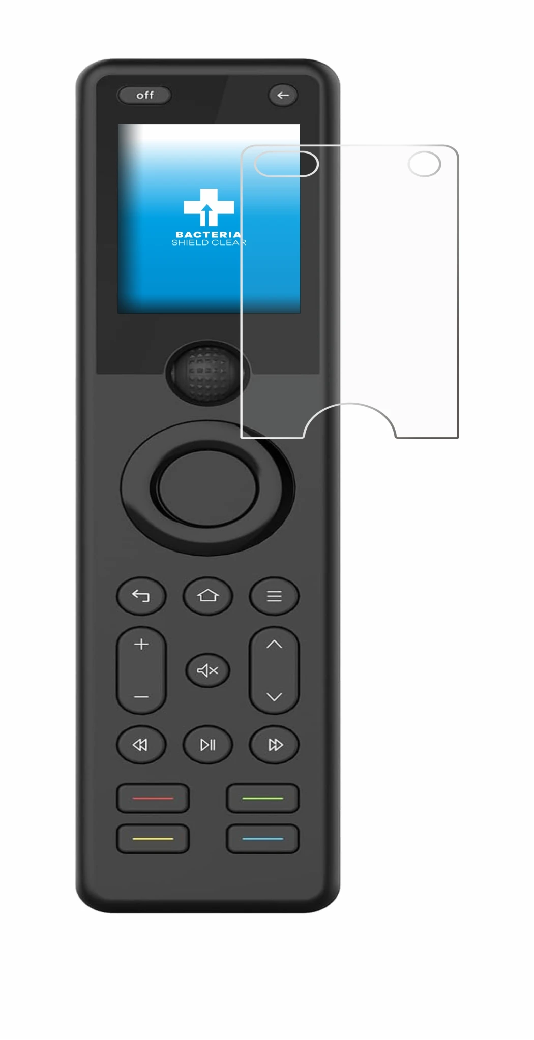 Immagine del dispositivo Sofabaton X1S con un'ampia varietà di protezioni per lo schermo.