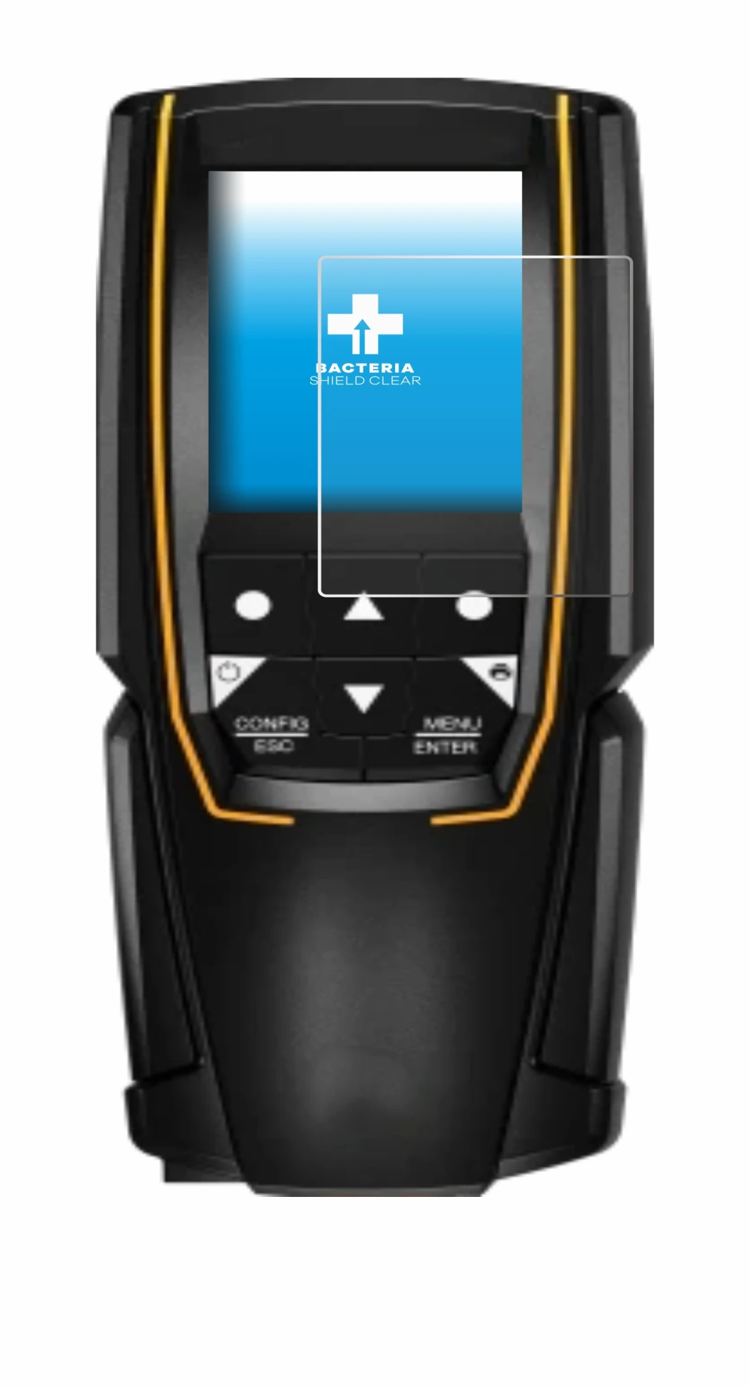 Immagine del dispositivo Testo 310 (2a Gen.) con un'ampia varietà di protezioni per lo schermo.