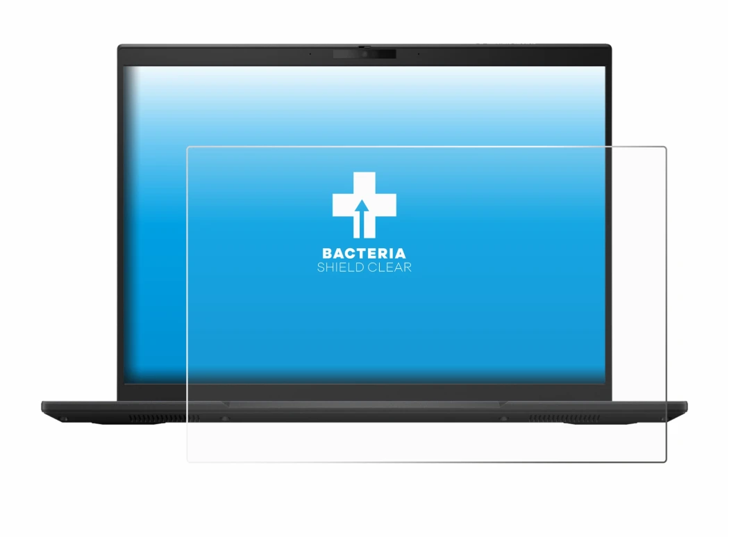 Immagine del dispositivo ASUS ExpertBook B3 B3404 con un'ampia varietà di protezioni per lo schermo.