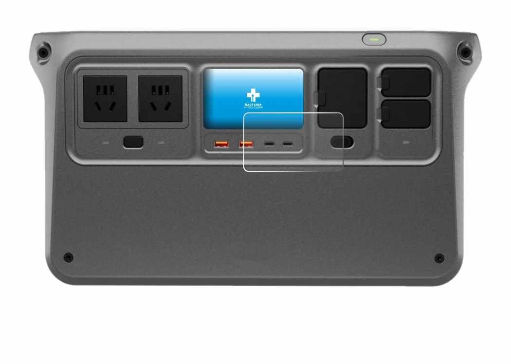 Immagine del dispositivo DJI Power 1000 V2 con un'ampia varietà di protezioni per lo schermo.