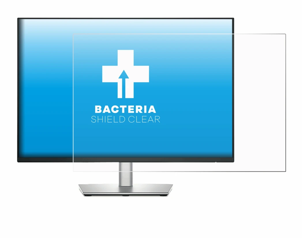 Immagine del dispositivo Dell P2425E con un'ampia varietà di protezioni per lo schermo.