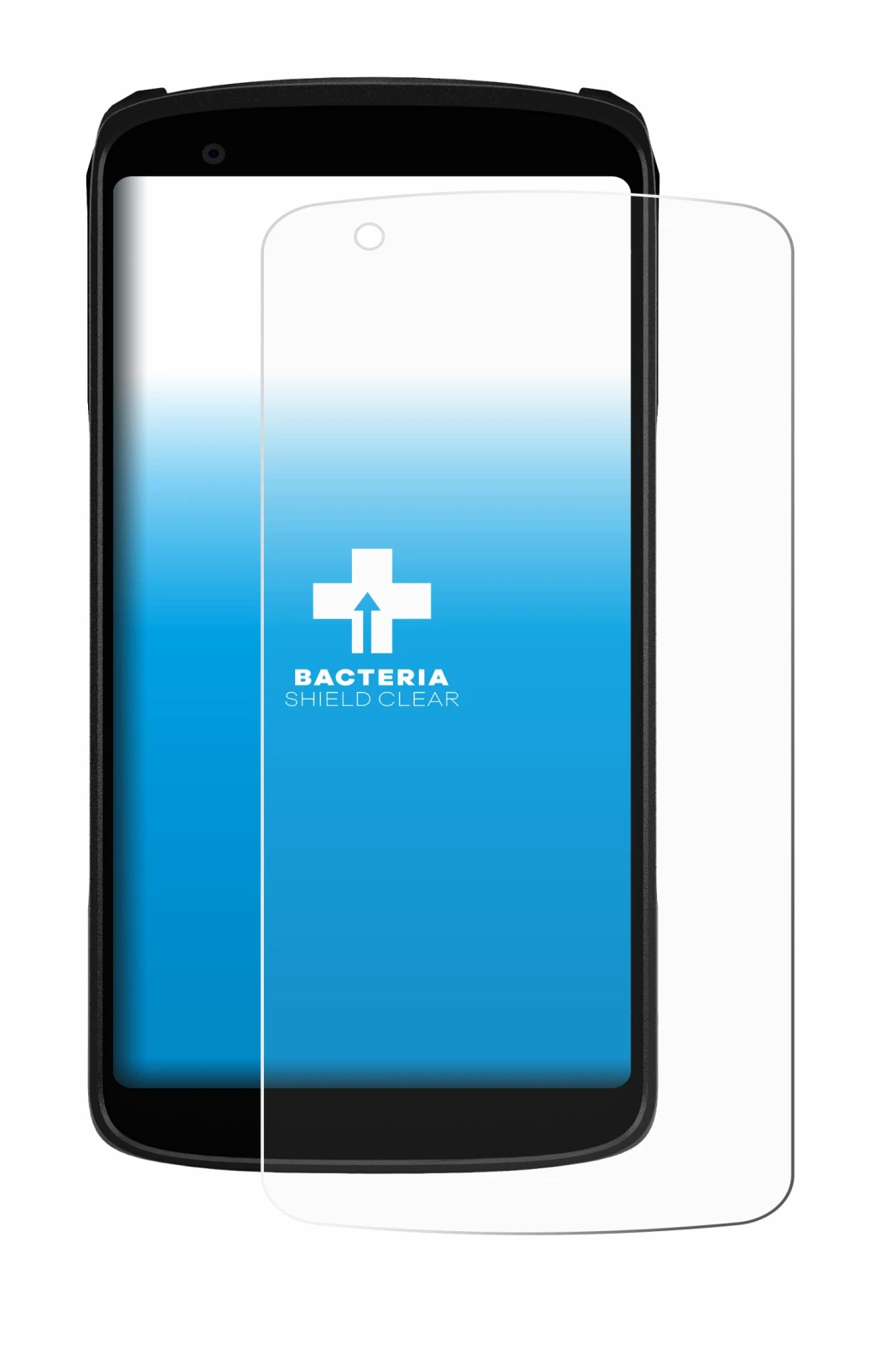 Immagine del dispositivo Zebra TC22R con un'ampia varietà di protezioni per lo schermo.