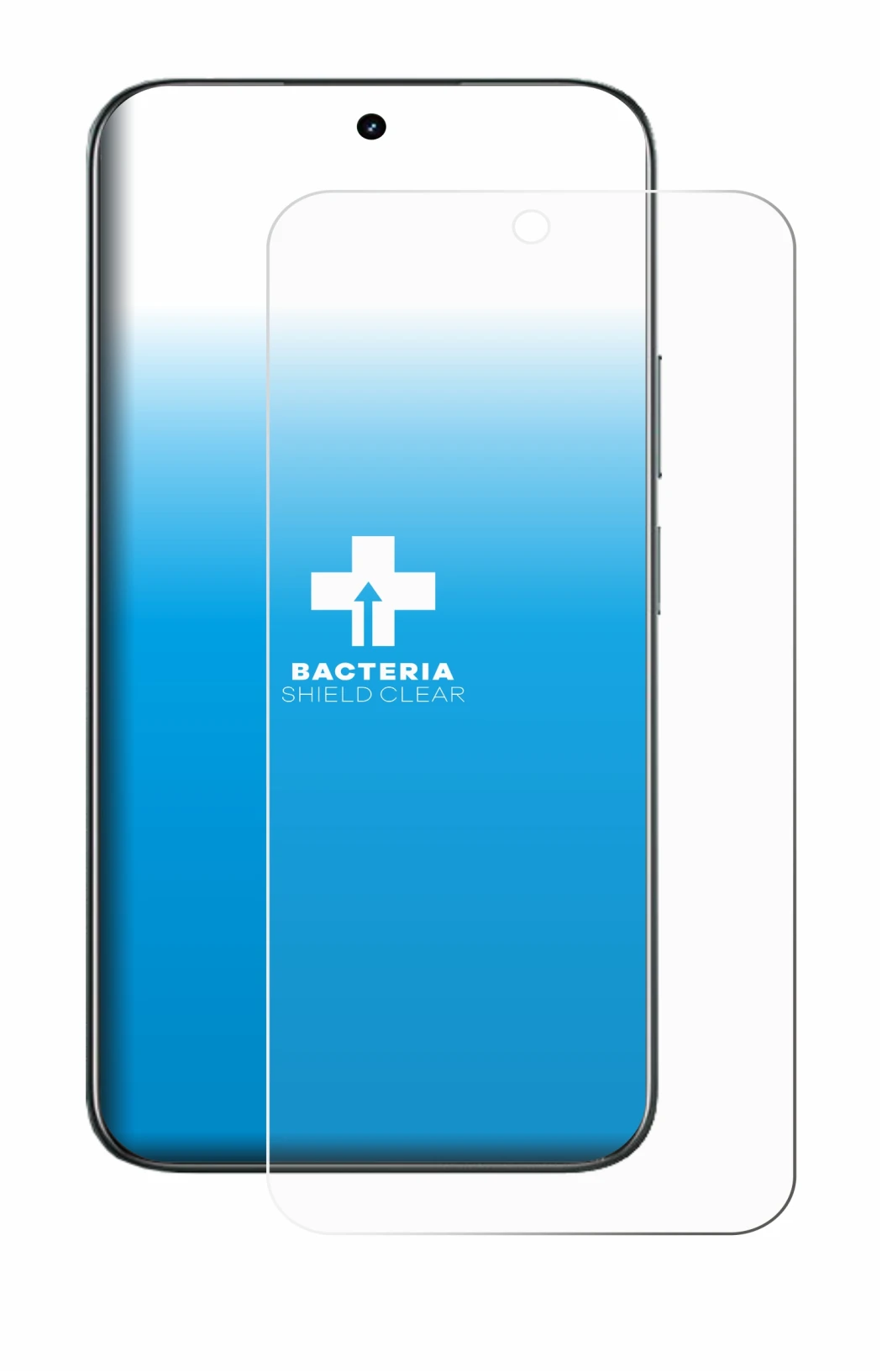 Immagine del dispositivo realme C85 4G con un'ampia varietà di protezioni per lo schermo.