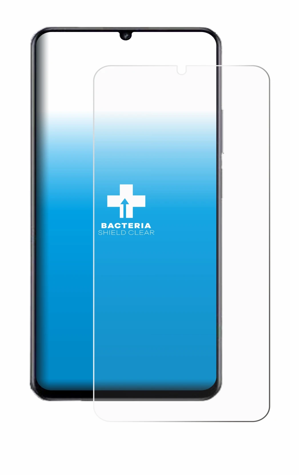 Immagine del dispositivo realme Note 70 con un'ampia varietà di protezioni per lo schermo.