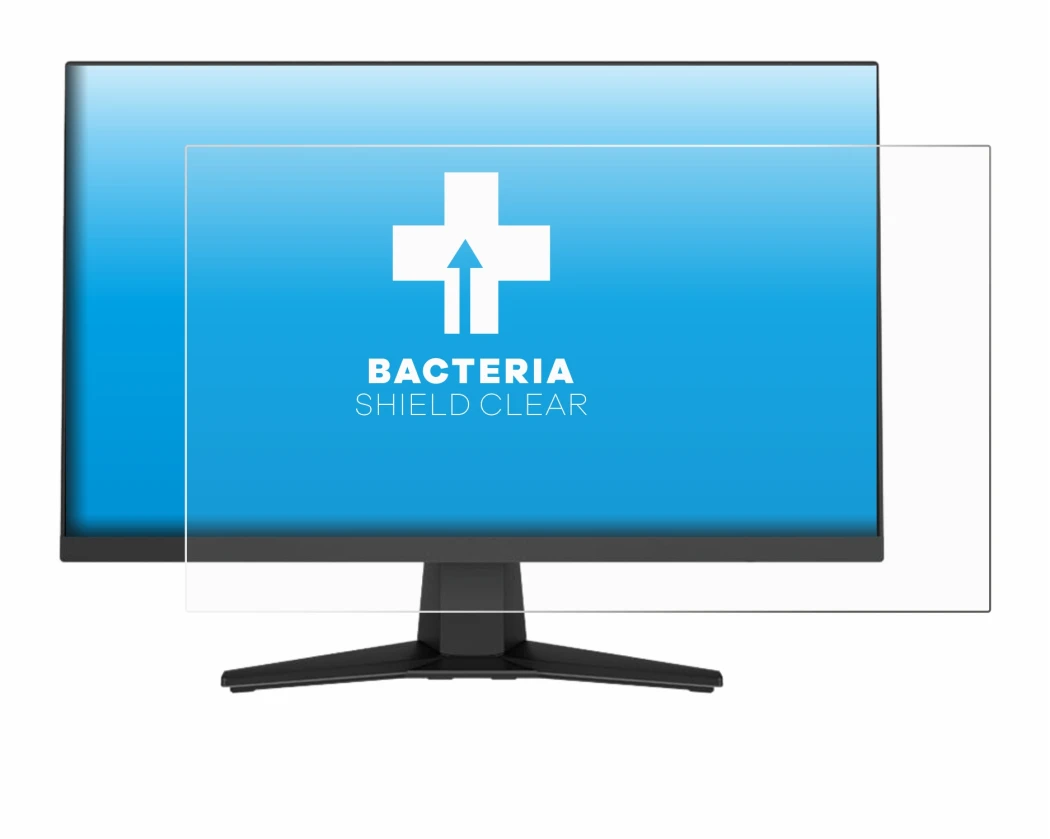 Immagine del dispositivo MSI MAG 244F con un'ampia varietà di protezioni per lo schermo.