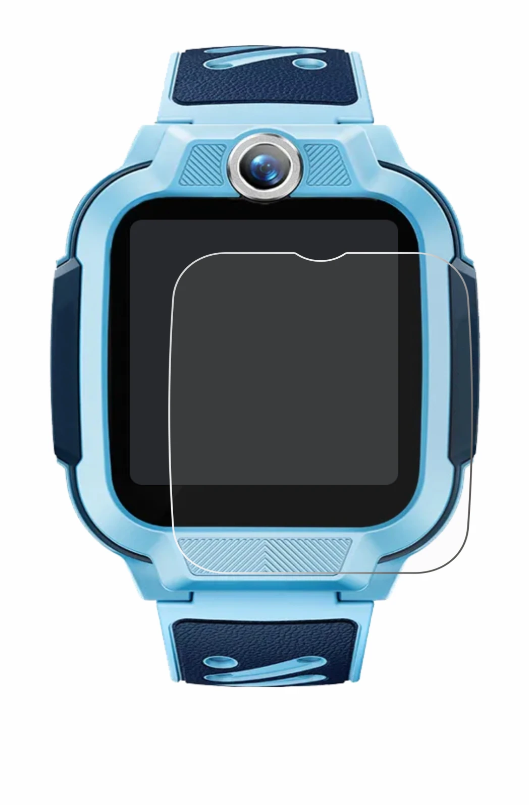 Immagine del dispositivo Imoo Watch Phone Z3 con un'ampia varietà di protezioni per lo schermo.