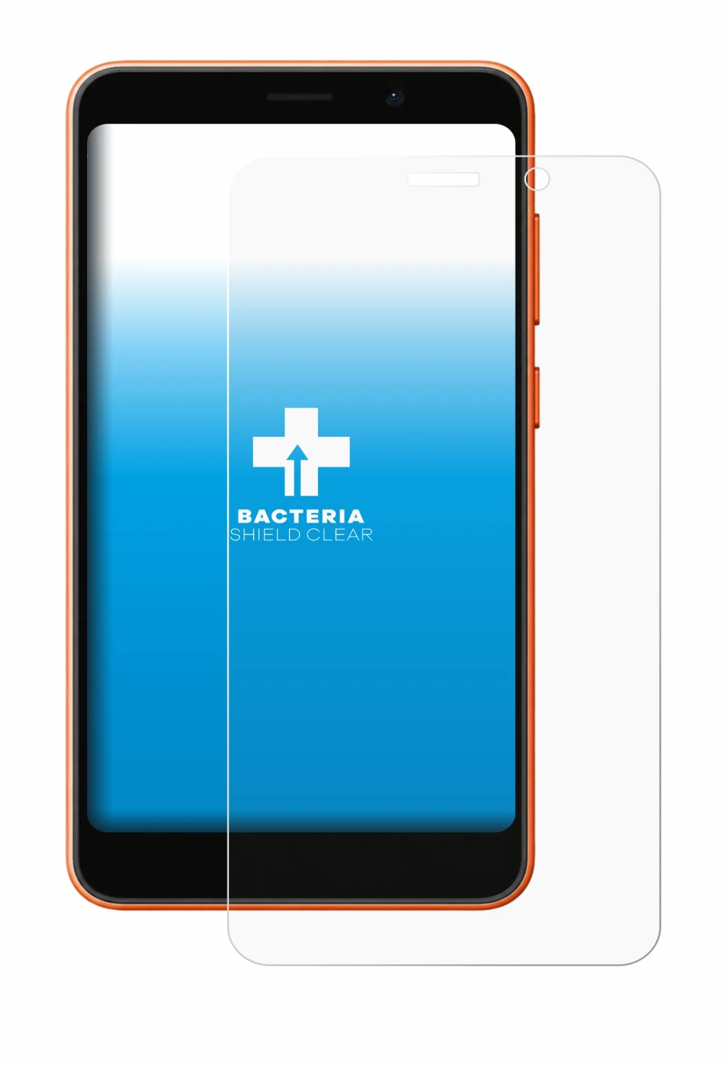 Immagine del dispositivo Ulefone Note 22 con un'ampia varietà di protezioni per lo schermo.