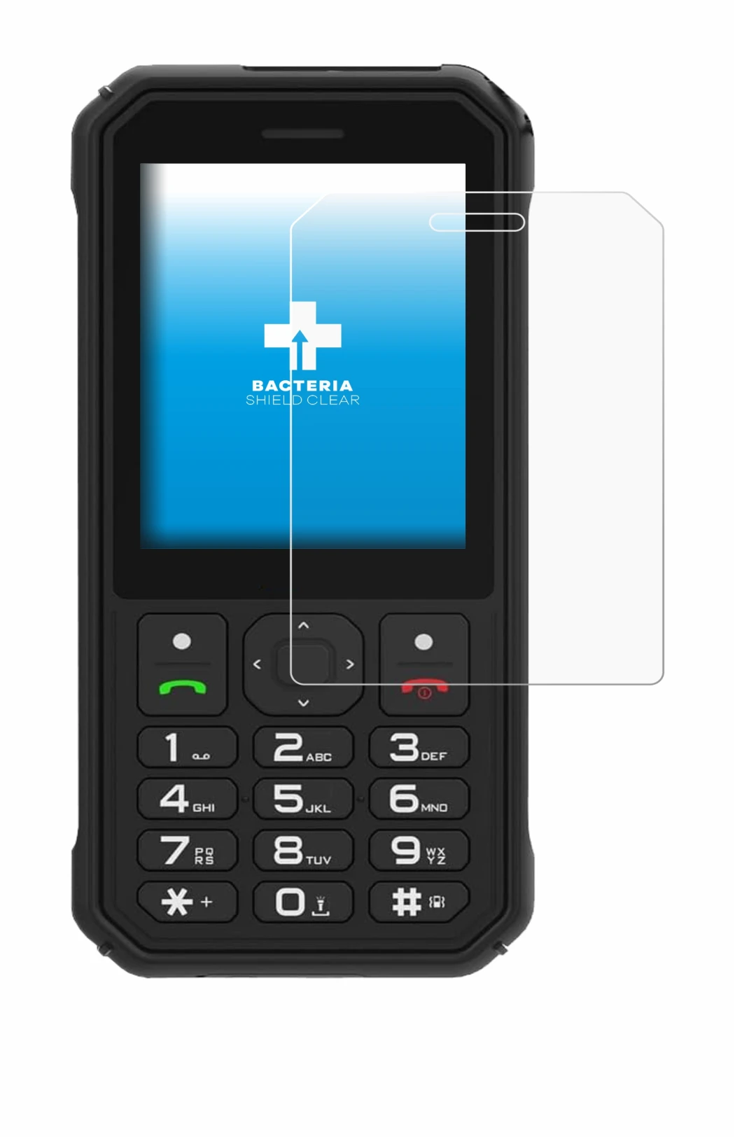 Immagine del dispositivo AGM M11 con un'ampia varietà di protezioni per lo schermo.