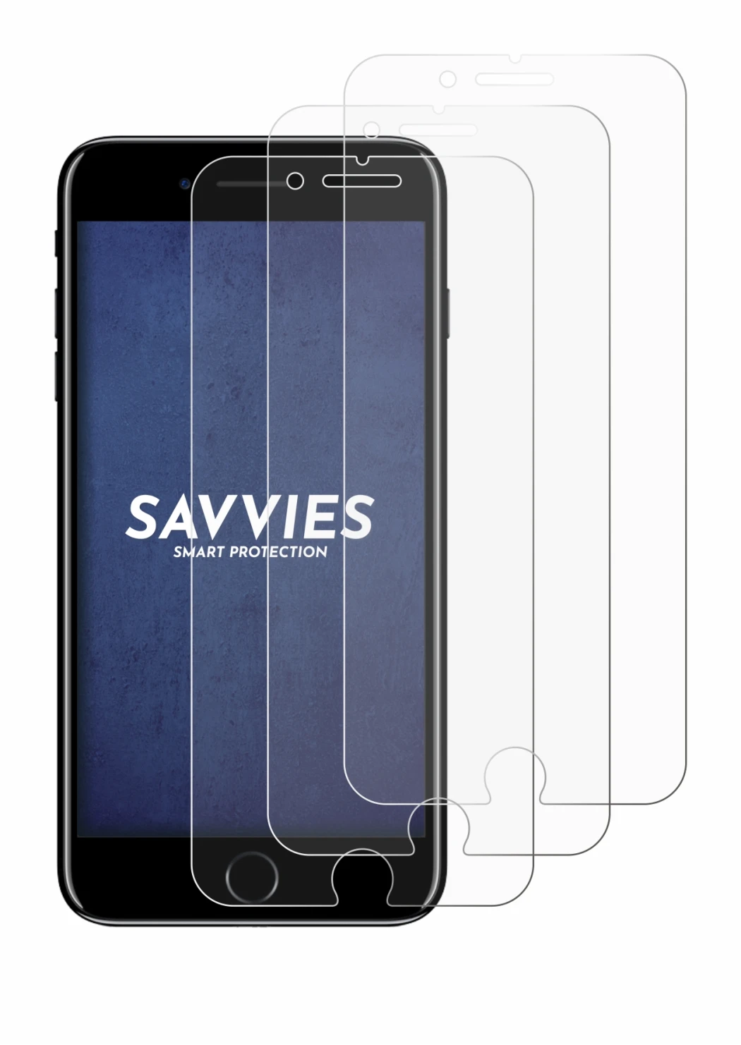 Immagine del dispositivo Apple iPhone 7 Plus con un'ampia varietà di protezioni per lo schermo.