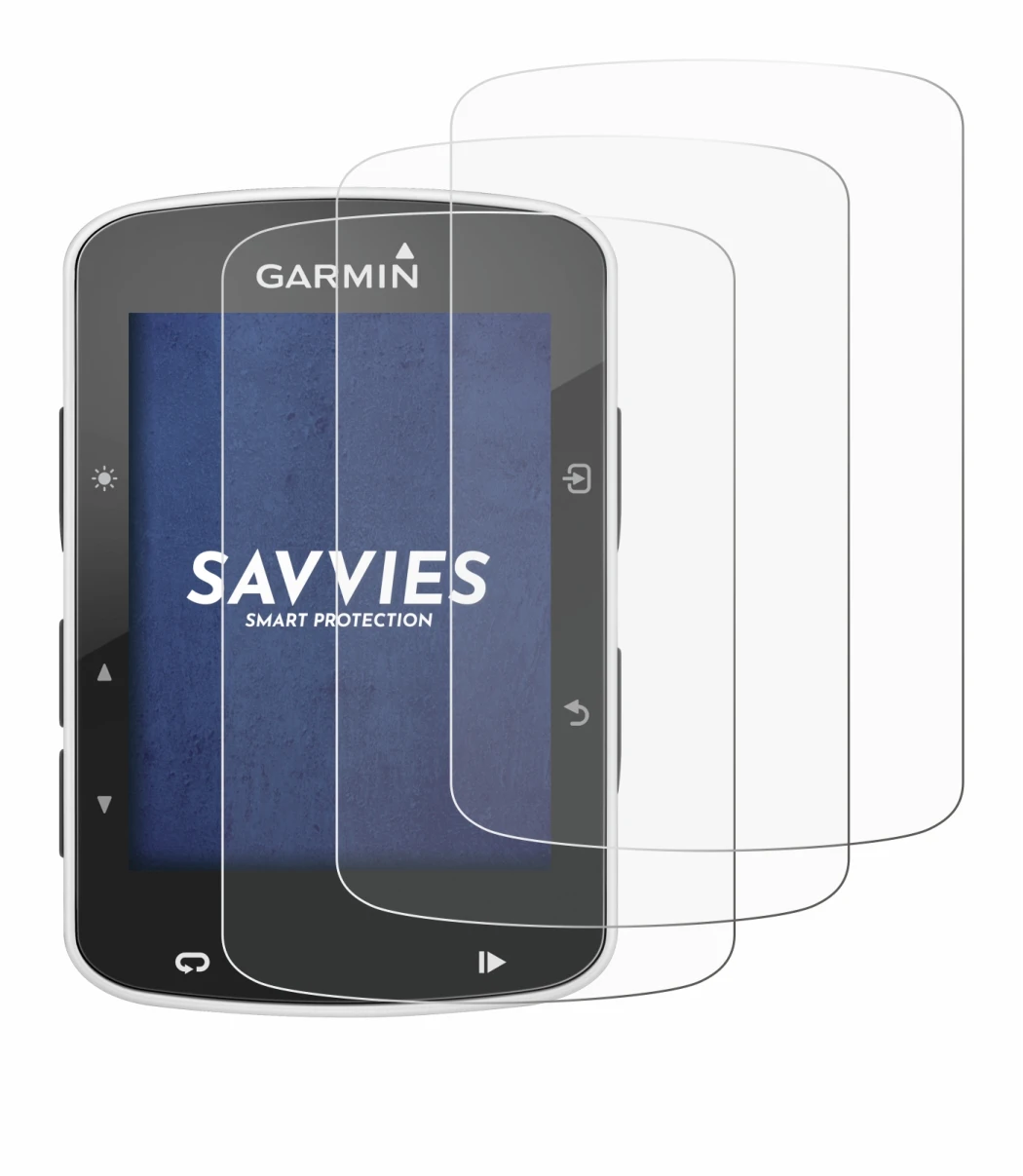 Immagine del dispositivo Garmin Edge 820 con un'ampia varietà di protezioni per lo schermo.