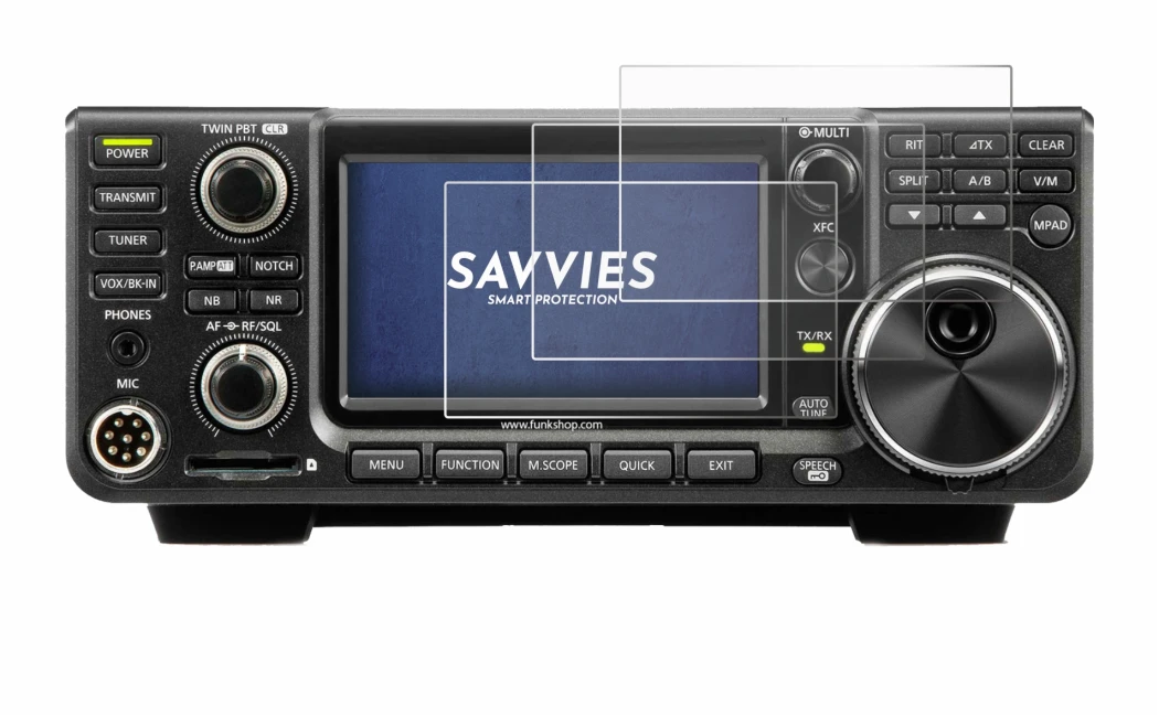 Immagine del dispositivo Icom IC-7300 con un'ampia varietà di protezioni per lo schermo.