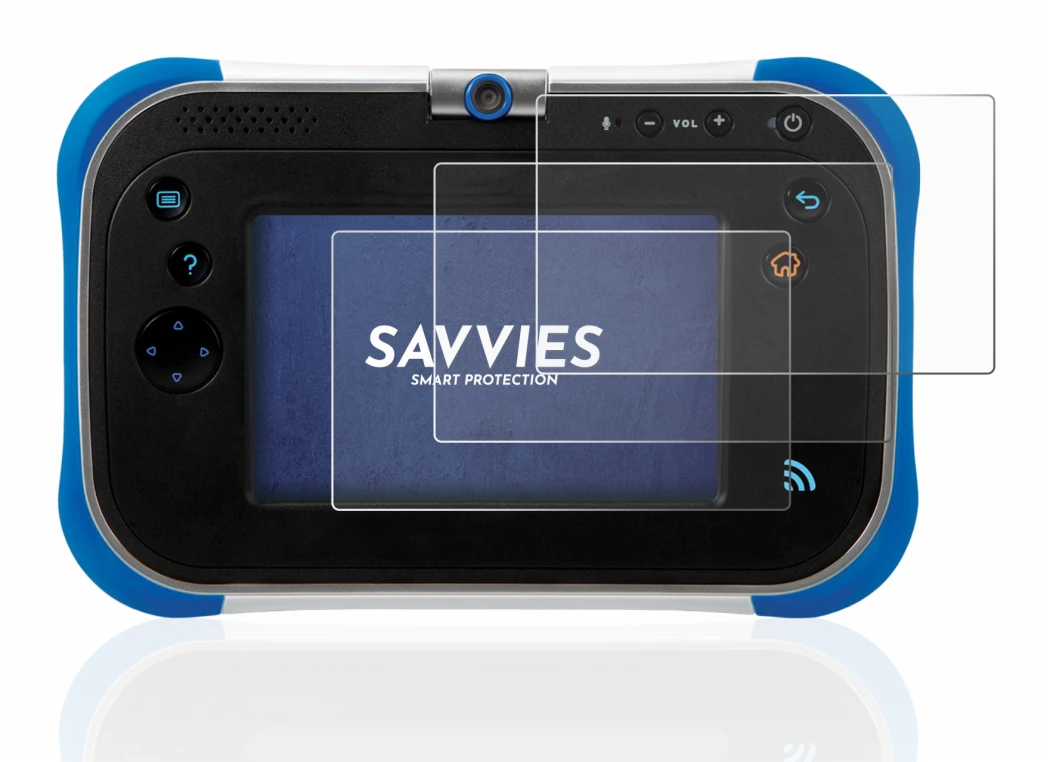 Immagine del dispositivo Vtech Storio Max 2.0 con un'ampia varietà di protezioni per lo schermo.