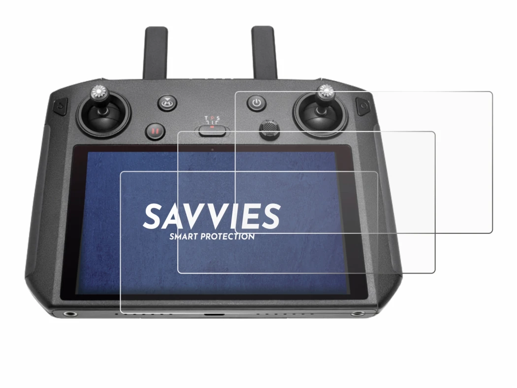 Immagine del dispositivo DJI Smart Controller con un'ampia varietà di protezioni per lo schermo.