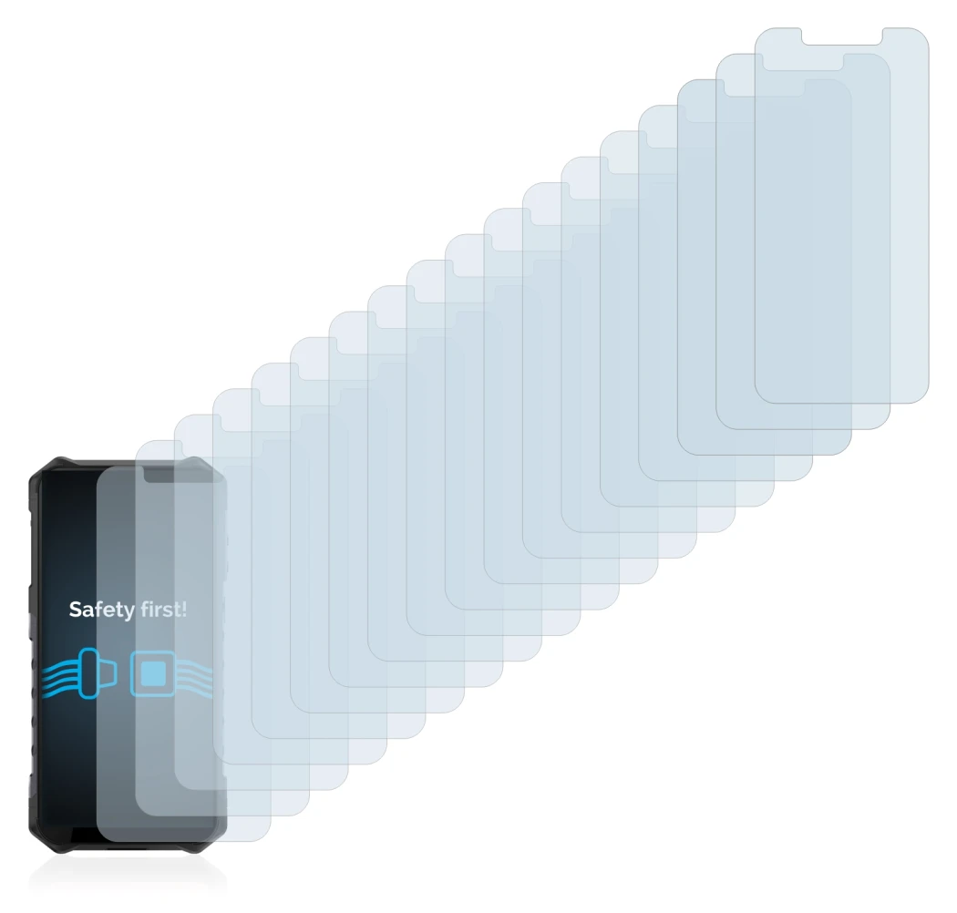 Immagine del dispositivo Ulefone Armor 6 con un'ampia varietà di protezioni per lo schermo.