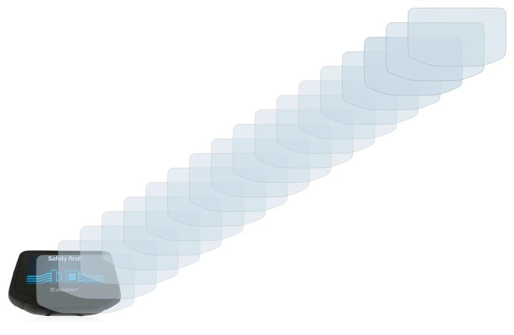 Immagine del dispositivo Giant RideControl Evo con un'ampia varietà di protezioni per lo schermo.