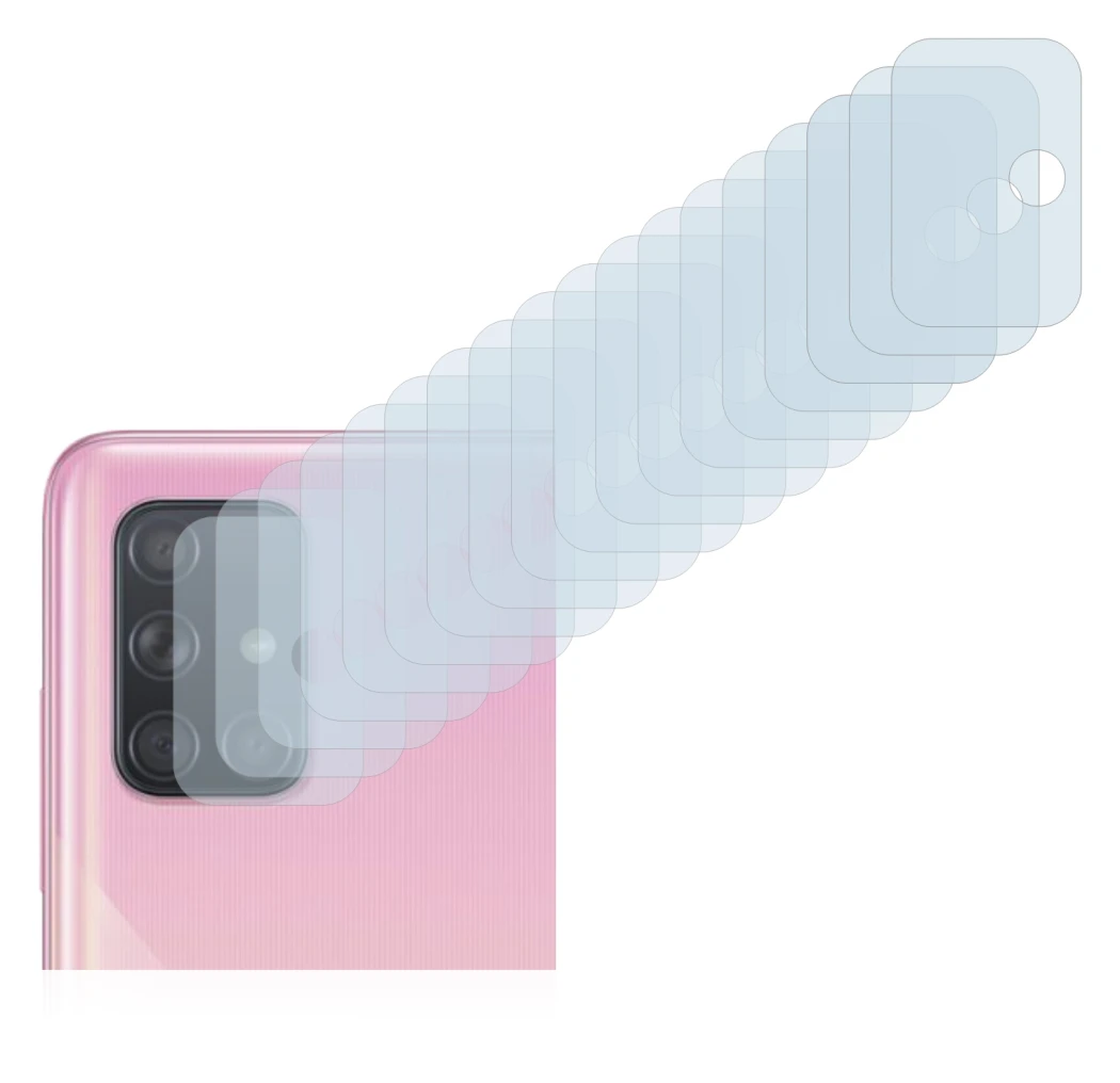 Immagine del dispositivo Samsung Galaxy A51 (SOLO Fotocamera) con un'ampia varietà di protezioni per lo schermo.