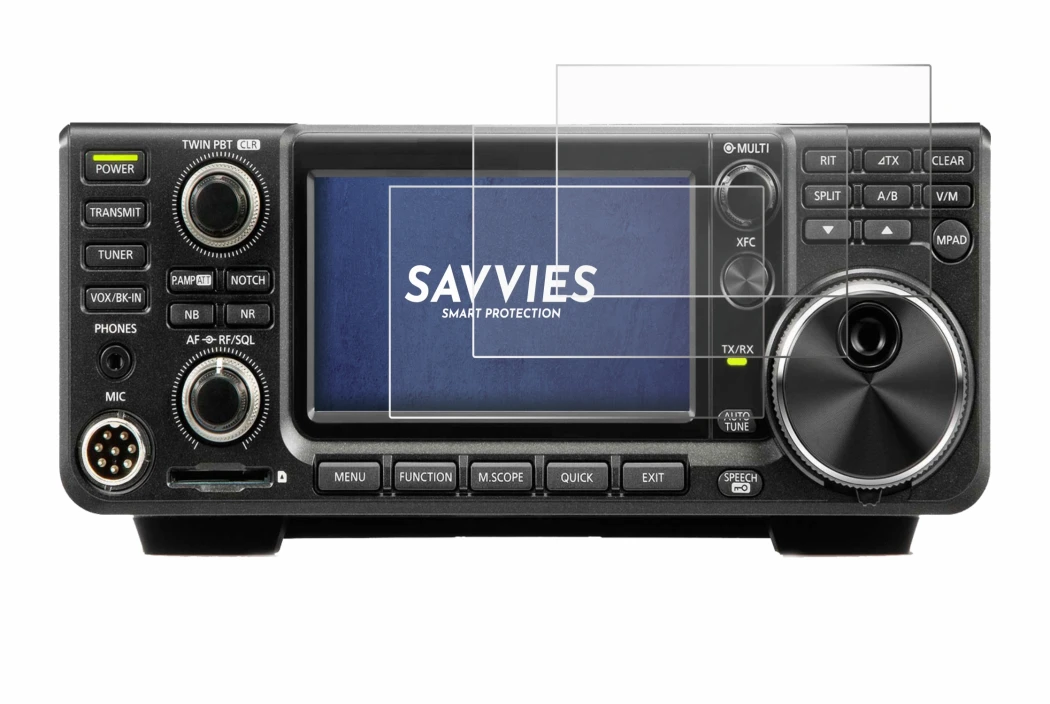 Immagine del dispositivo Icom IC-9700 con un'ampia varietà di protezioni per lo schermo.