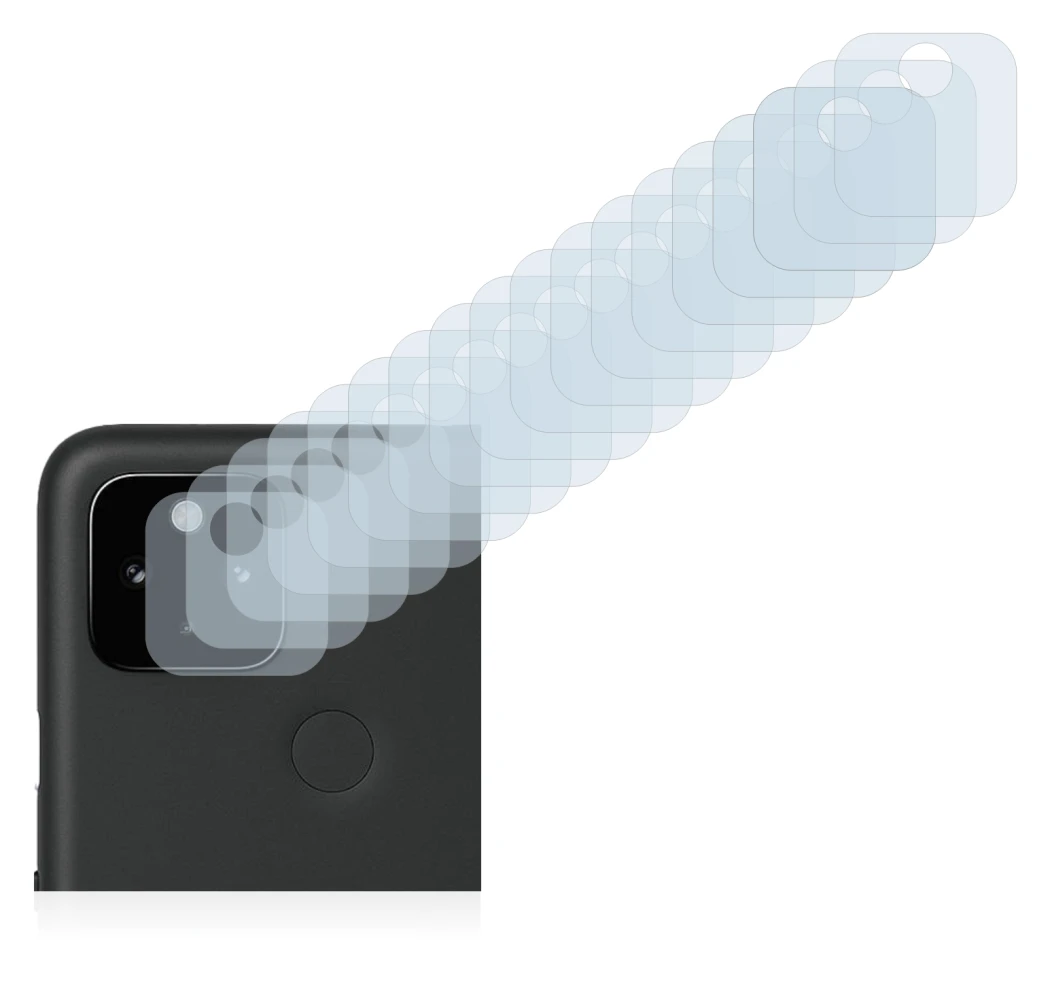 Immagine del dispositivo Google Pixel 4a 5G (SOLO Fotocamera) con un'ampia varietà di protezioni per lo schermo.