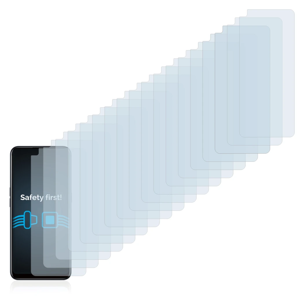 Immagine del dispositivo Oppo A53s con un'ampia varietà di protezioni per lo schermo.