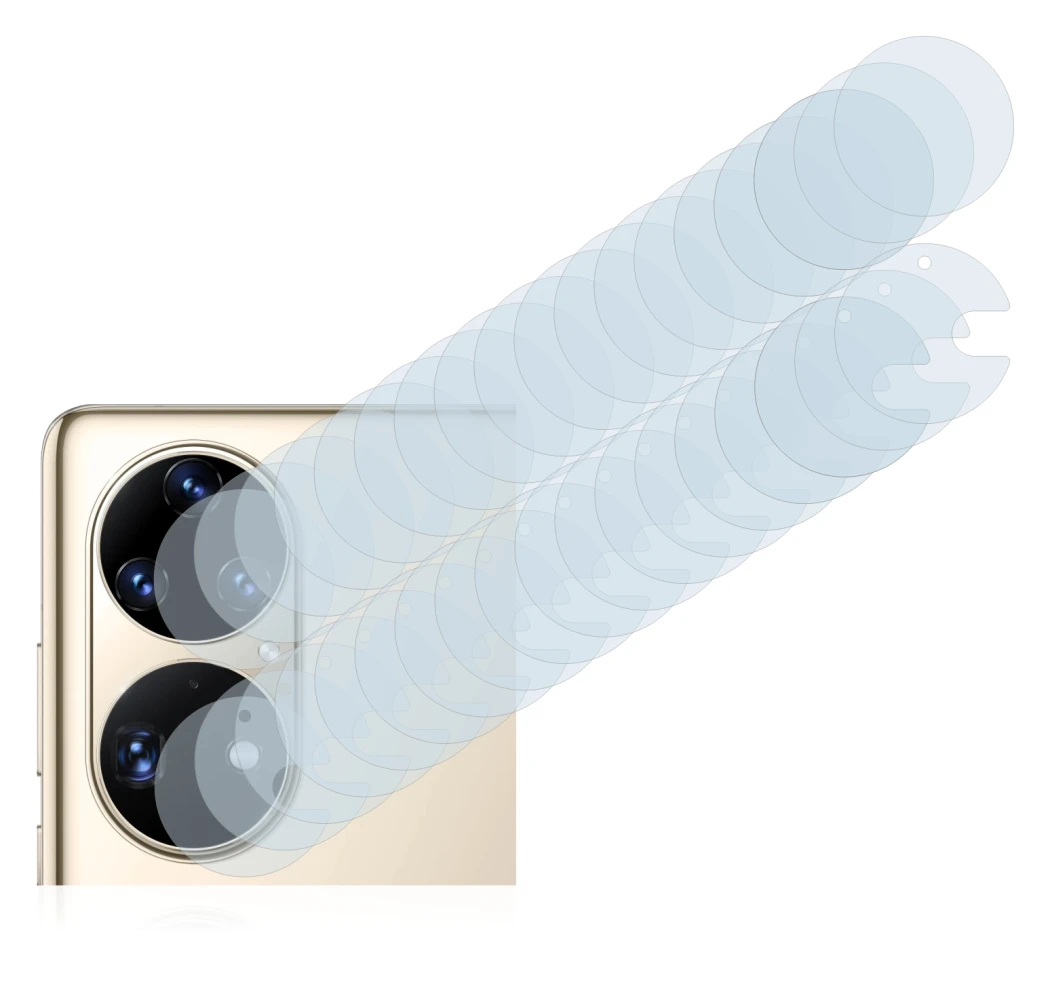 Immagine del dispositivo Huawei P50 Pro (SOLO Fotocamera) con un'ampia varietà di protezioni per lo schermo.