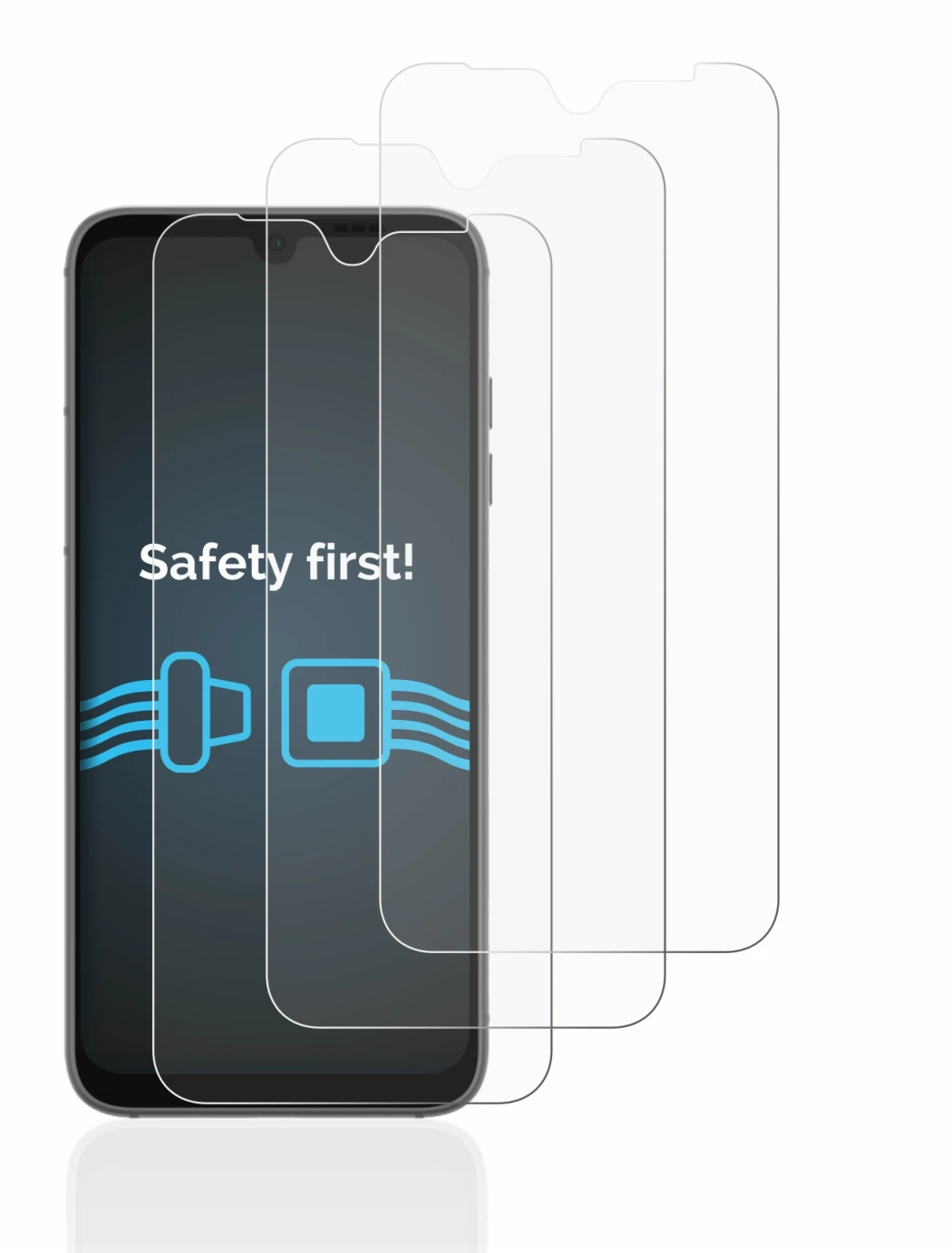 Immagine del dispositivo Fairphone 4 con un'ampia varietà di protezioni per lo schermo.