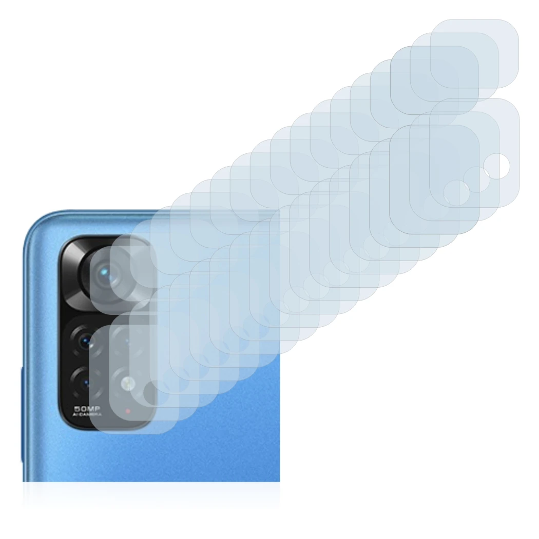 Immagine del dispositivo Xiaomi Redmi Note 11 (SOLO Fotocamera) con un'ampia varietà di protezioni per lo schermo.