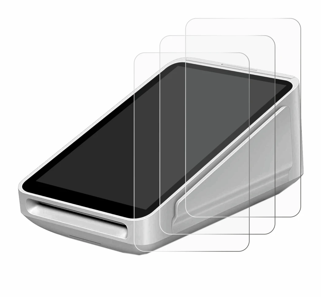 Immagine del dispositivo Square Terminal con un'ampia varietà di protezioni per lo schermo.