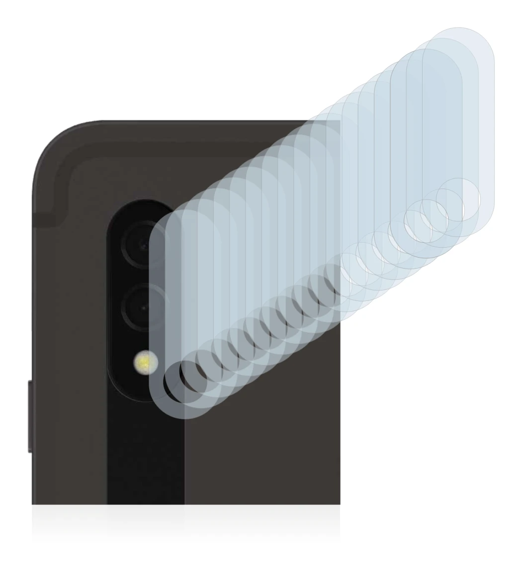 Immagine del dispositivo Samsung Galaxy Tab S8 Plus WiFi (SOLO Fotocamera) con un'ampia varietà di protezioni per lo schermo.