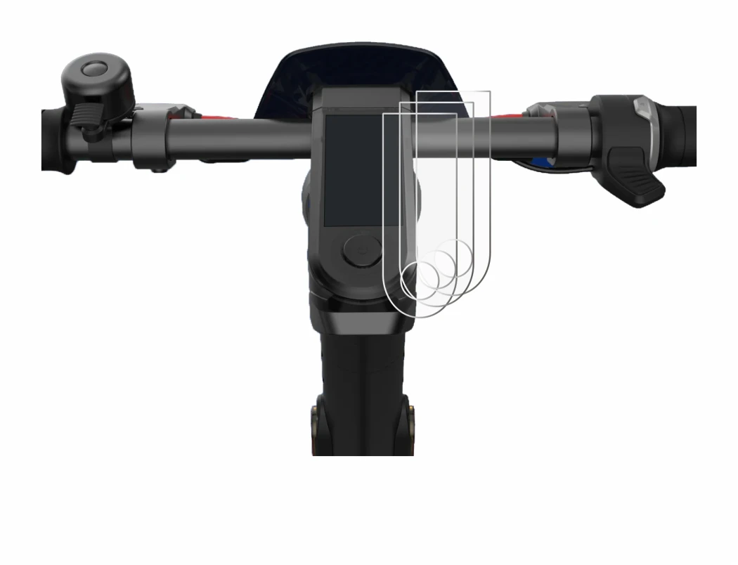 Immagine del dispositivo NIU KQi3 Pro con un'ampia varietà di protezioni per lo schermo.