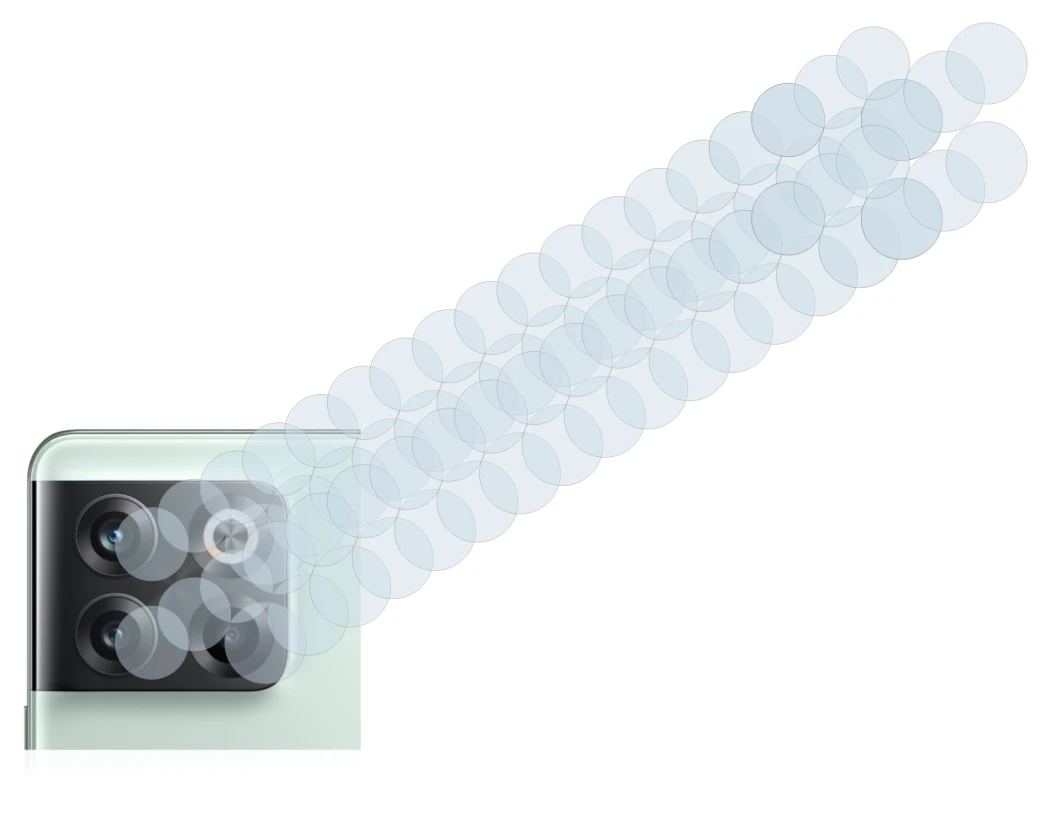 Immagine del dispositivo OnePlus 10T 5G (SOLO Fotocamera) con un'ampia varietà di protezioni per lo schermo.