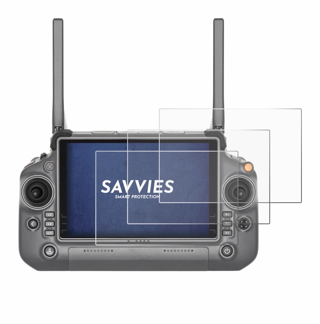 Immagine del dispositivo DJI RC Plus con un'ampia varietà di protezioni per lo schermo.