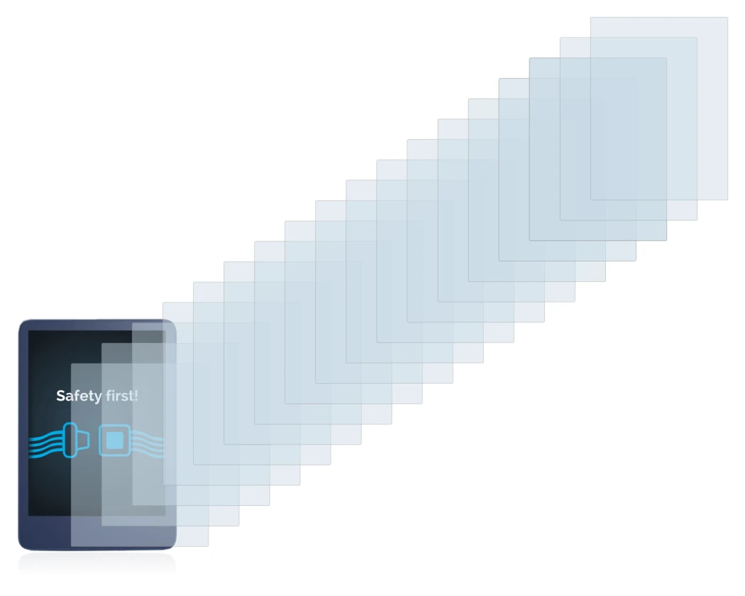 Immagine del dispositivo Amazon Kindle Reader 2022 con un'ampia varietà di protezioni per lo schermo.