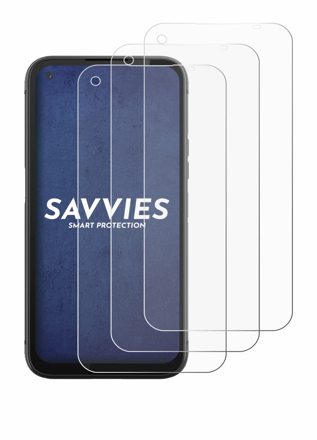 Immagine del dispositivo Gigaset GX6 con un'ampia varietà di protezioni per lo schermo.